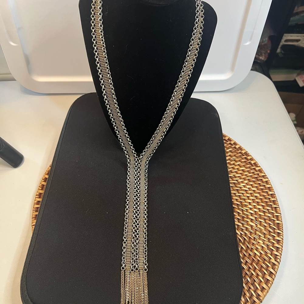 Banana Republic Chain Mail Long Necklace